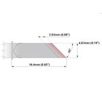 Kliešťový pár - Nôž pocínovaný 2.03mm (0.08") nový - 325°C - 358°C - M60TZ025