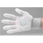 ESD disipatívne nylonové rukavice s PU prstov S