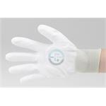 ESD disipatívne nylonové rukavice s PU dlaní S
