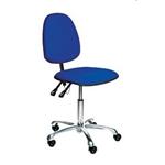 ESD látková stolička modrá, 440 - 590 mm
