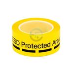 Podlahová páska s textom: ESD PROTECTED AREA, 50 mm x 60 m