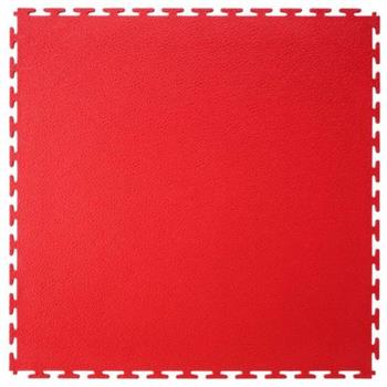 Podlahová dlažba - hladká, červená, 7 mm