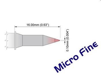 Kónický 0.10mm (0.004") nové - 350°C - 398°C - M7C