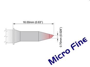 Skosenie 0.7mm (0.028") nové - 325°C - 358°C - M6B