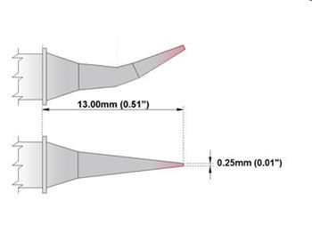 Kliešťový pár - Mikro hrot 0.25mm (0.01") nový - 4
