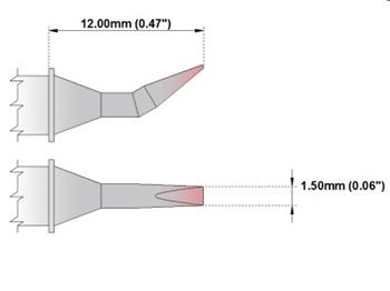 Kliešťový pár - Sekáčik 1.50mm (0.06") nový - 350°