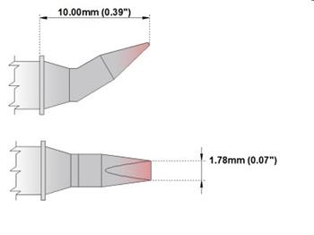 Kliešťový pár - Sekáčik 1.78mm (0.07") nový - 325°