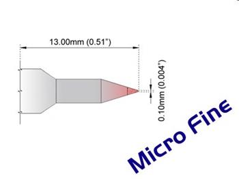 Kónický 0.10mm (0.004") nový - 350°C - 398°C - K75