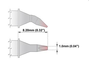 Kleštový pár - Sekáček 1.0mm (0.04") - 350°C - 398