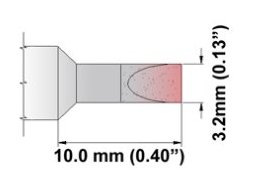 Sekáčik 30° 3.20mm (0.13"), predĺžený