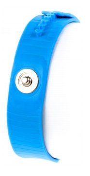 ESD plastový náramok modrý (7mm male stud)