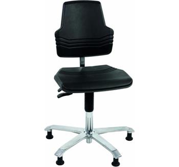 ESD PU stolička s opierkou na nohy, 520 - 710 mm