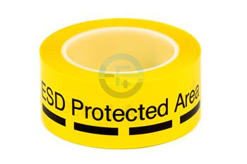 Podlahová páska s textom: ESD PROTECTED AREA